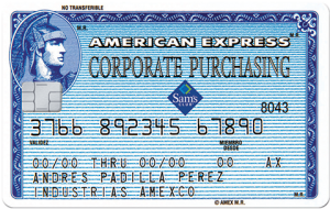 Tarjeta de Crédito Américan Express Corporate Purchasing Card Sams Club
