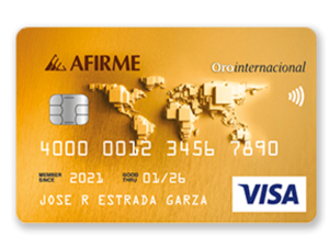 Mejores tarjetas de Crédito 2021 Afirme Oro