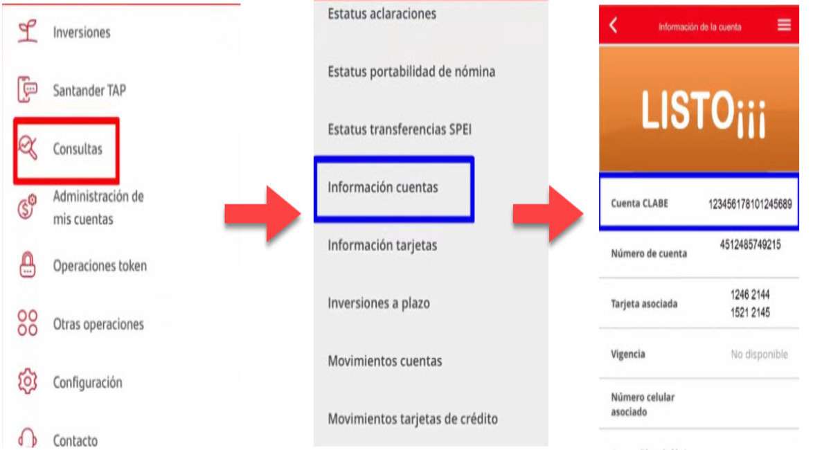 CÃ³mo obtener CLABE interbancaria Santander por Internet